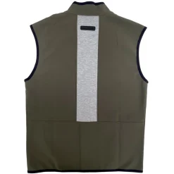 Momo Design Jackets-- Chur Scuba Vest - Military Green Grey - Vest - Made in Italy - Luxury Exclusive Collection - Avvenice