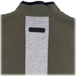 Momo Design Jackets-- Chur Scuba Vest - Military Green Grey - Vest - Made in Italy - Luxury Exclusive Collection - Avvenice