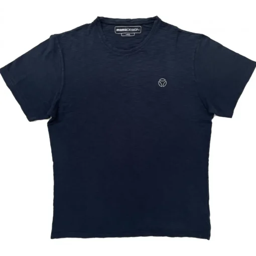 Momo Design T-shirt-- Minneapolis T-Shirt - Navy Blue - T-shirt - Made in Italy - Luxury Exclusive Collection - Avvenice
