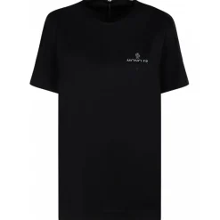 Moncler T-shirt-- Black Cotton Jersey Logo T-Shirt - Exclusive Luxury Collection - Avvenice
