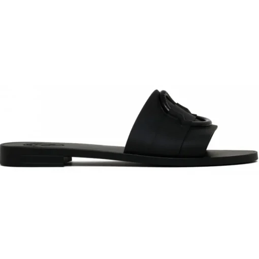 Moncler Slippers-- Black Mon Slides - Exclusive Luxury Collection - Avvenice