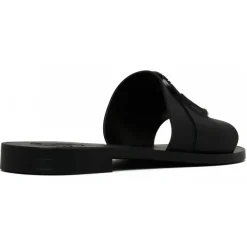 Moncler Slippers-- Black Mon Slides - Exclusive Luxury Collection - Avvenice