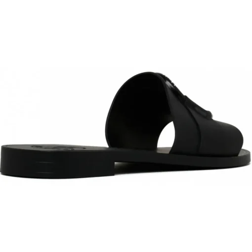 Moncler Slippers-- Black Mon Slides - Exclusive Luxury Collection - Avvenice