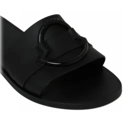 Moncler Slippers-- Black Mon Slides - Exclusive Luxury Collection - Avvenice