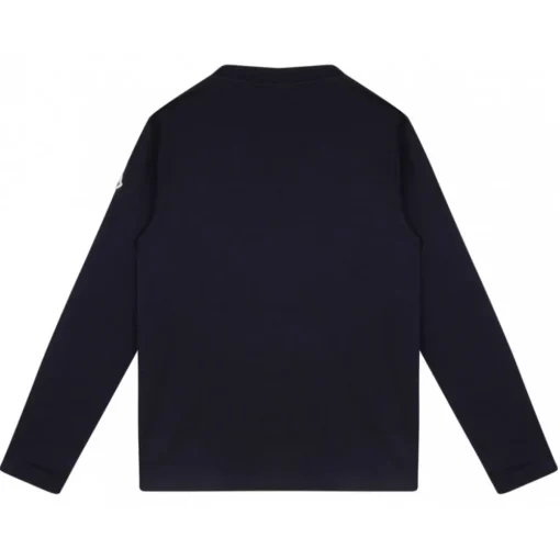 Moncler T-shirt-- Dark Blue Logo Print T-Shirt - Exclusive Luxury Collection - Avvenice