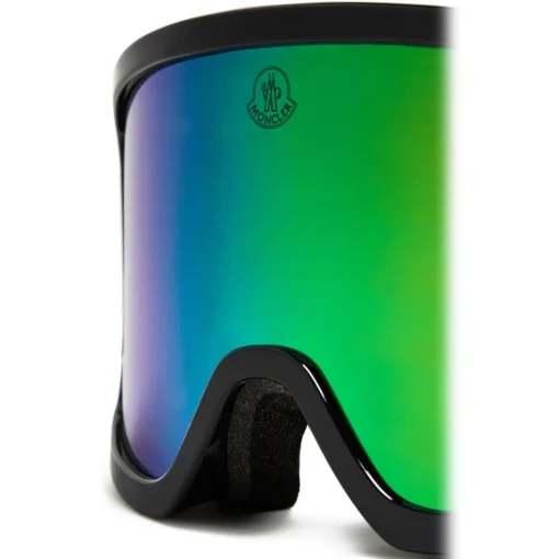 Moncler Eyewear Ski Googles-Moncler - Terrabeam Ski Goggles - Shiny Black & Iridescent Aqua Green - - Avvenice