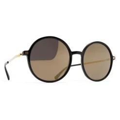 Mykita Sunglasses & Eyewear-- Anana - Lite - Black Gold Grey - Acetate Collection - Sunglasses - Eyewear - Avvenice