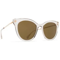 Mykita Sunglasses & Eyewear-- Anik - Lite - Champagne Gold Brown - Acetate Collection - Sunglasses - Eyewear - Avvenice