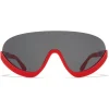 Mykita Sunglasses & Eyewear-- Blaze - & Bernhard Willhelm - Red Dark Grey - Mylon Collection - Sunglasses - Eyewear - Avvenice