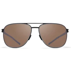 Mykita Sunglasses & Eyewear-- Caleb - NO1 - Black Brown - Metal Collection - Sunglasses - Eyewear - Avvenice