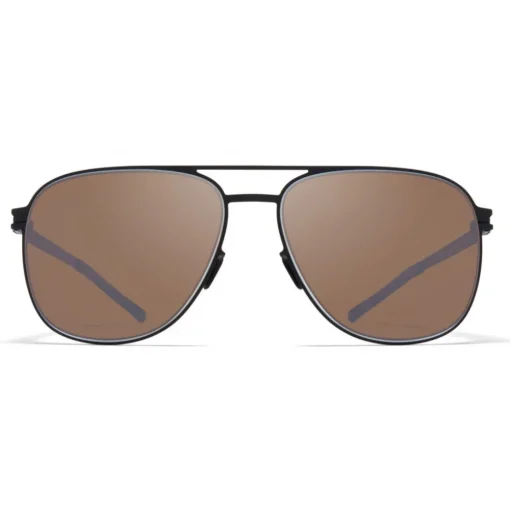 Mykita Sunglasses & Eyewear-- Caleb - NO1 - Black Brown - Metal Collection - Sunglasses - Eyewear - Avvenice