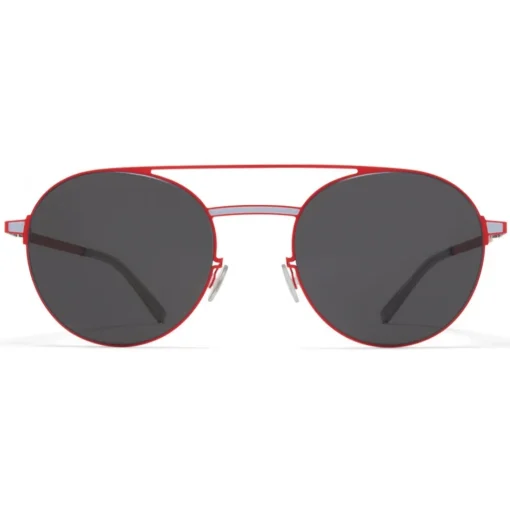 Mykita Sunglasses & Eyewear-- Eri - Lite - Rusty Red Dark Grey - Metal Collection - Sunglasses - Eyewear - Avvenice