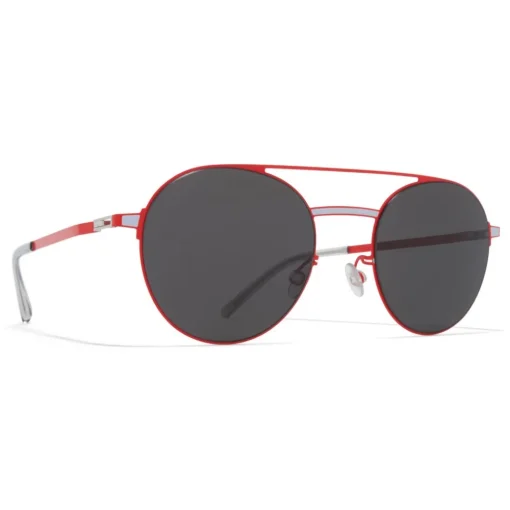 Mykita Sunglasses & Eyewear-- Eri - Lite - Rusty Red Dark Grey - Metal Collection - Sunglasses - Eyewear - Avvenice