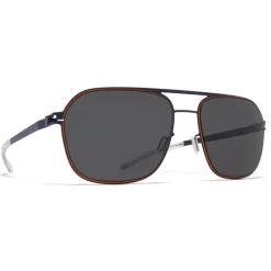 Mykita Sunglasses & Eyewear-- Ian - NO1 - Indigo Orange Grey - Metal Collection - Sunglasses - Eyewear - Avvenice
