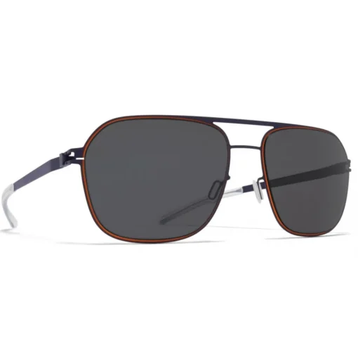 Mykita Sunglasses & Eyewear-- Ian - NO1 - Indigo Orange Grey - Metal Collection - Sunglasses - Eyewear - Avvenice