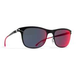 Mykita Sunglasses & Eyewear-- Jaguar - First - Black Scarlet Flash - Metal Collection - Sunglasses - Eyewear - Avvenice