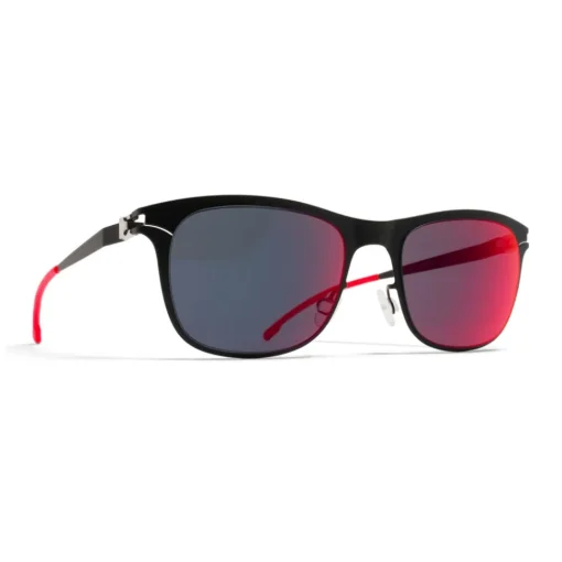 Mykita Sunglasses & Eyewear-- Jaguar - First - Black Scarlet Flash - Metal Collection - Sunglasses - Eyewear - Avvenice