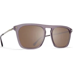 Mykita Sunglasses & Eyewear-- Kallio - Lite - Matte Smoke Matte Silver Brown - Acetate Collection - Sunglasses - Eyewear - Avvenice