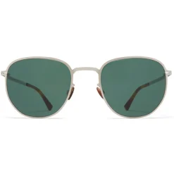 Mykita Sunglasses & Eyewear-- Lennard - Lite - Silver Dark Green - Metal Collection - Sunglasses - Eyewear - Avvenice