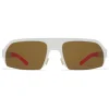 Mykita Sunglasses & Eyewear-- Lost - & Bernhard Willhelm - Talc Red Brown - Metal Collection - Sunglasses - Eyewear - Avvenice