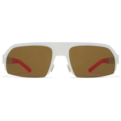 Mykita Sunglasses & Eyewear-- Lost - & Bernhard Willhelm - Talc Red Brown - Metal Collection - Sunglasses - Eyewear - Avvenice
