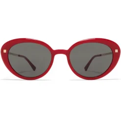 Mykita Sunglasses & Eyewear-- Luava - Lite - Red Gold Dark Grey - Acetate Collection - Sunglasses - Eyewear - Avvenice