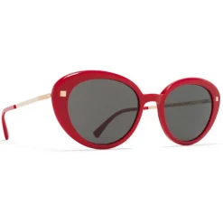 Mykita Sunglasses & Eyewear-- Luava - Lite - Red Gold Dark Grey - Acetate Collection - Sunglasses - Eyewear - Avvenice