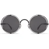 Mykita Sunglasses & Eyewear-- MMCRAFT001 - & Maison Margiela - Black Dark Grey - Metal Collection - Sunglasses - Eyewear - Avvenice