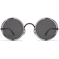 Mykita Sunglasses & Eyewear-- MMCRAFT001 - & Maison Margiela - Black Dark Grey - Metal Collection - Sunglasses - Eyewear - Avvenice