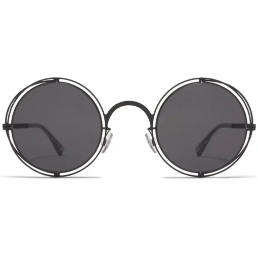 Mykita Sunglasses & Eyewear-- MMCRAFT001 - & Maison Margiela - Black Dark Grey - Metal Collection - Sunglasses - Eyewear - Avvenice