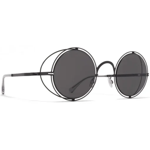 Mykita Sunglasses & Eyewear-- MMCRAFT001 - & Maison Margiela - Black Dark Grey - Metal Collection - Sunglasses - Eyewear - Avvenice