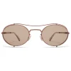 Mykita Sunglasses & Eyewear-- MMCRAFT002 - & Maison Margiela - Copper Light Brown - Metal Collection - Sunglasses - Eyewear - Avvenice