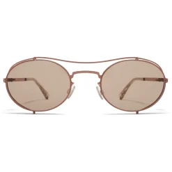 Mykita Sunglasses & Eyewear-- MMCRAFT002 - & Maison Margiela - Copper Light Brown - Metal Collection - Sunglasses - Eyewear - Avvenice