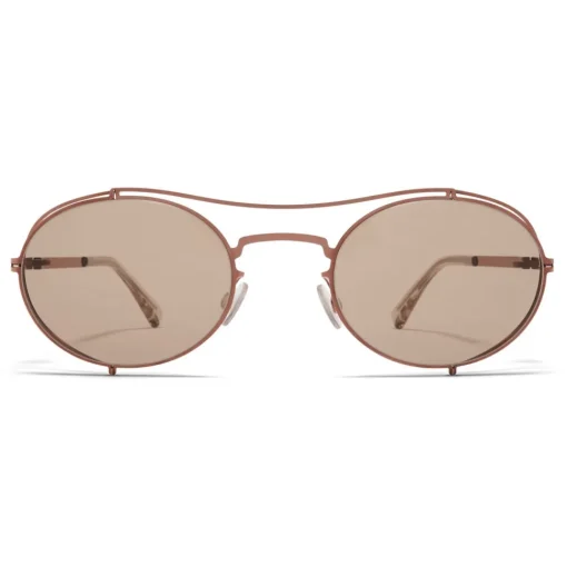Mykita Sunglasses & Eyewear-- MMCRAFT002 - & Maison Margiela - Copper Light Brown - Metal Collection - Sunglasses - Eyewear - Avvenice