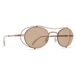 Mykita Sunglasses & Eyewear-- MMCRAFT002 - & Maison Margiela - Copper Light Brown - Metal Collection - Sunglasses - Eyewear - Avvenice