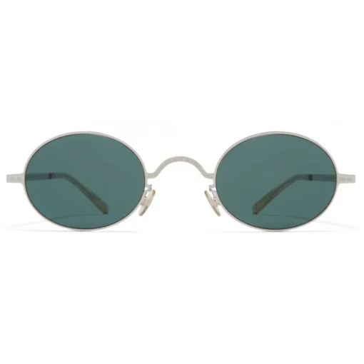 Mykita Sunglasses & Eyewear-- MMCRAFT005 - & Maison Margiela - Silver Dark Green - Metal Collection - Sunglasses - Eyewear - Avvenice