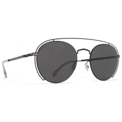 Mykita Sunglasses & Eyewear-- MMCRAFT009 - & Maison Margiela - Black Dark Grey - Metal Collection - Sunglasses - Eyewear - Avvenice