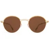 Mykita Sunglasses & Eyewear-- MMCRAFT014 - & Maison Margiela - Glossy Gold Brown - Metal Collection - Sunglasses - Eyewear - Avvenice