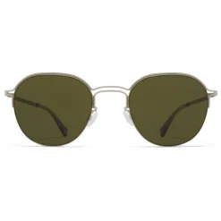 Mykita Sunglasses & Eyewear-- MMCRAFT016 - & Maison Margiela - Matt Silver Black Green - Metal Collection - Sunglasses - Eyewear - Avvenice
