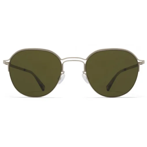 Mykita Sunglasses & Eyewear-- MMCRAFT016 - & Maison Margiela - Matt Silver Black Green - Metal Collection - Sunglasses - Eyewear - Avvenice