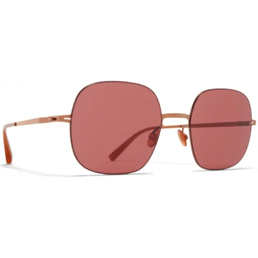 Mykita Sunglasses & Eyewear-- Momo - Lessrim - Shiny Copper Purple - Metal Collection - Sunglasses - Eyewear - Avvenice