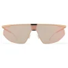 Mykita Sunglasses & Eyewear-- Paris - & Bernhard Willhelm - Safrane Black Champagne Gold - Metal Collection - Sunglasses - Eyewear - Avvenice