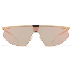 Mykita Sunglasses & Eyewear-- Paris - & Bernhard Willhelm - Safrane Black Champagne Gold - Metal Collection - Sunglasses - Eyewear - Avvenice
