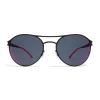 Mykita Sunglasses & Eyewear-- Sparrow - First - Black Scarlet Flash - Metal Collection - Sunglasses - Eyewear - Avvenice