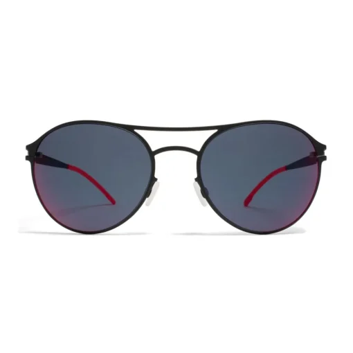 Mykita Sunglasses & Eyewear-- Sparrow - First - Black Scarlet Flash - Metal Collection - Sunglasses - Eyewear - Avvenice