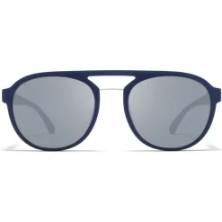 Mykita Sunglasses & Eyewear-- Sting - Mylon - Navy Blue Silver - Mylon Collection - Sunglasses - Eyewear - Avvenice