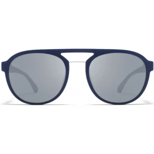 Mykita Sunglasses & Eyewear-- Sting - Mylon - Navy Blue Silver - Mylon Collection - Sunglasses - Eyewear - Avvenice