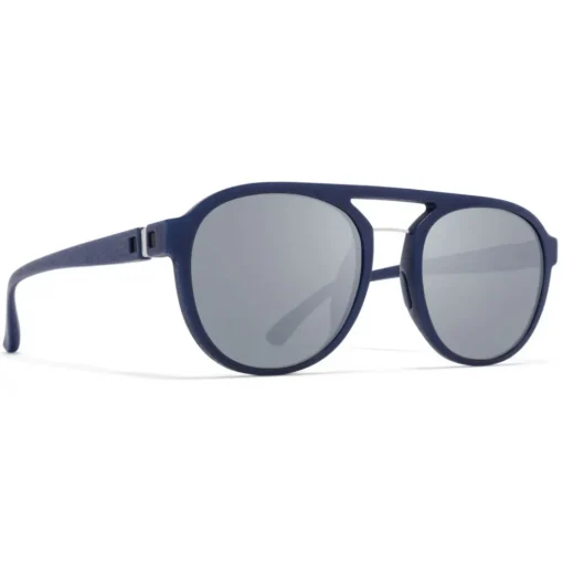 Mykita Sunglasses & Eyewear-- Sting - Mylon - Navy Blue Silver - Mylon Collection - Sunglasses - Eyewear - Avvenice