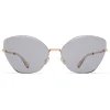 Mykita Sunglasses & Eyewear-- Studio 10.2 - Studio - Champagne Gold Grey - Metal Collection - Sunglasses - Eyewear - Avvenice