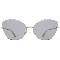 Mykita Sunglasses & Eyewear-- Studio 10.2 - Studio - Champagne Gold Grey - Metal Collection - Sunglasses - Eyewear - Avvenice
